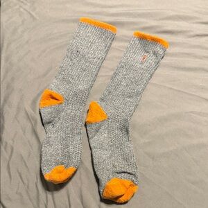 Polo by Ralph Lauren Gray and Orange Athletic Socks. Size 10-13